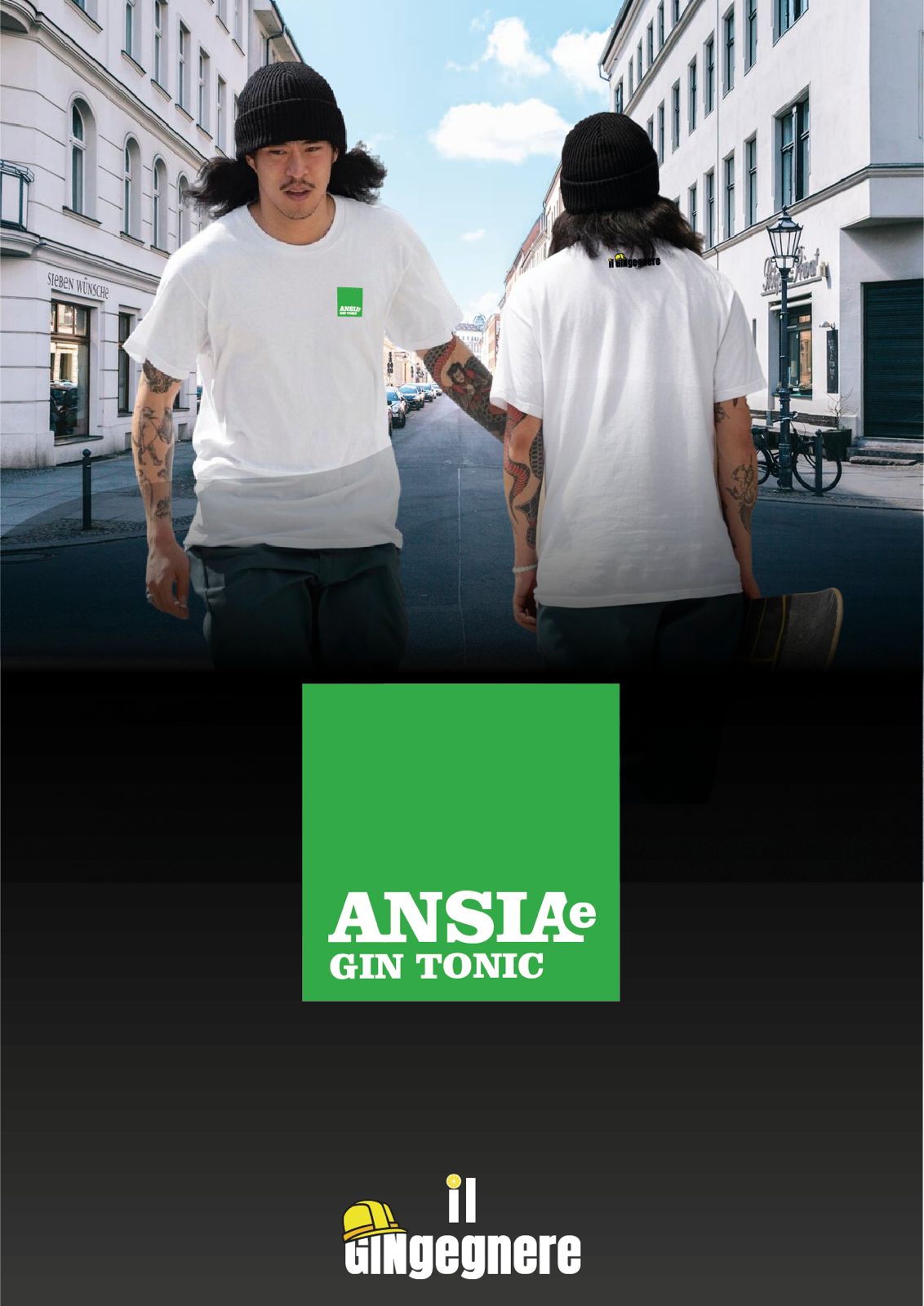 Ansia e Gin Tonic - T-shirt con scritta
